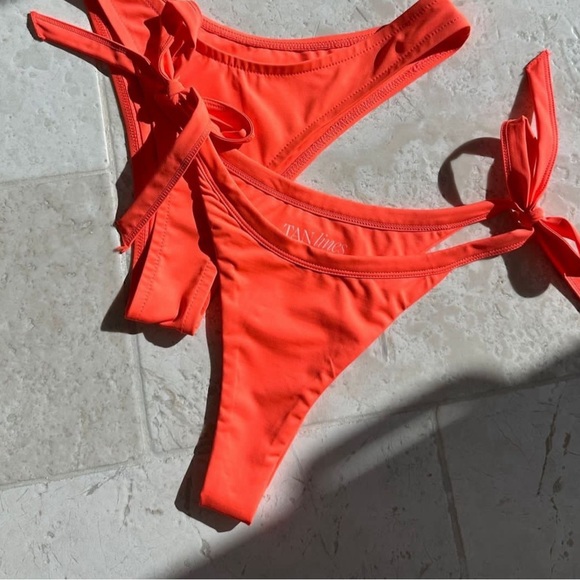 NWT Tan Lines bikini set Kenya Top clarens bottom Watermelon! Bottoms=M; Top=XS! - Picture 5 of 5